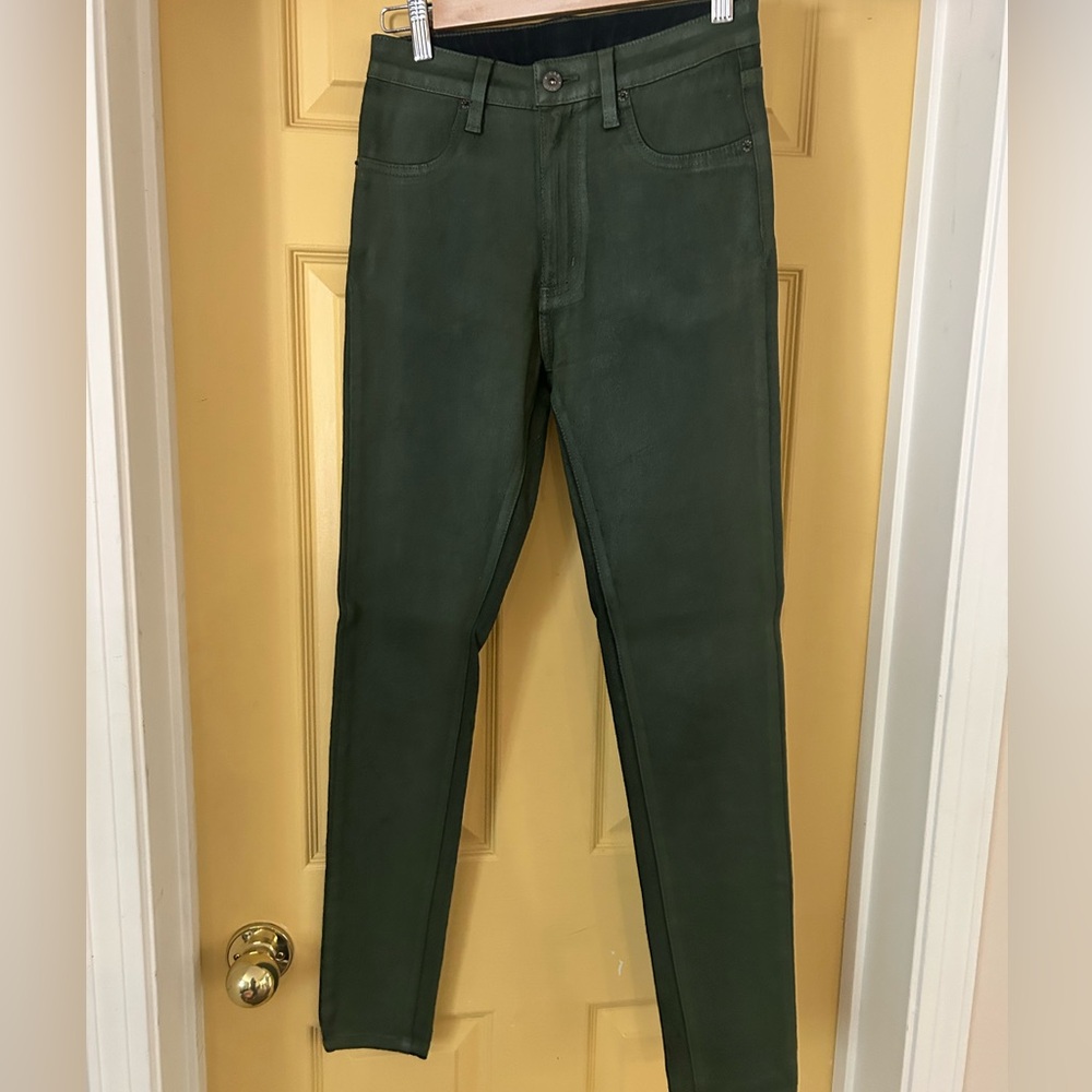 Men's Dark Green Slim Jeans